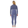 Traje de neopreno Rip Curl E-Bomb 4/3 mm mujer color slate blue - vista trasera completa