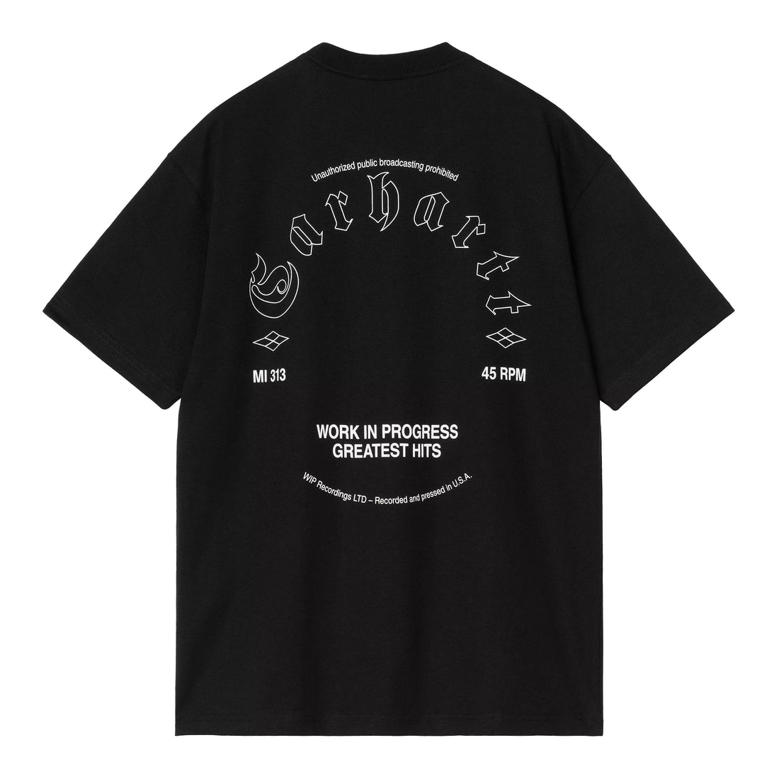 Camiseta de manga corta Carhartt WIP S/S Greatest Hits T-Shirt negra