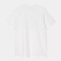 Camiseta blanca Carhartt WIP S/S Work Life Romance T-Shirt de algodón orgánico, parte trasera sin gráfico