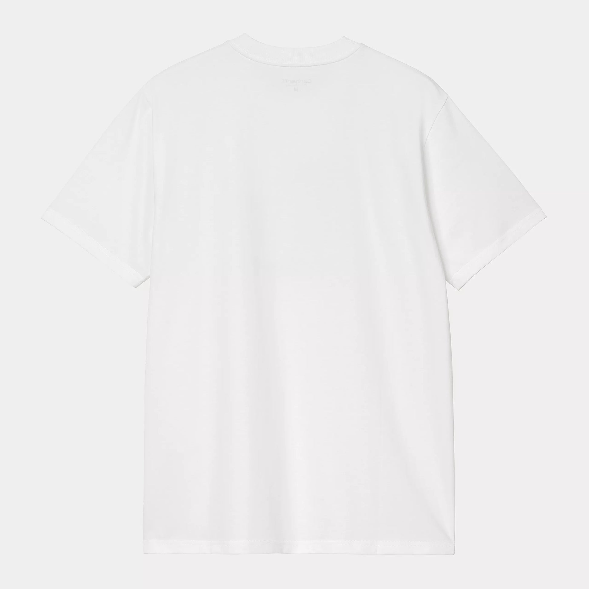 Camiseta blanca Carhartt WIP S/S Work Life Romance T-Shirt de algodón orgánico, parte trasera sin gráfico