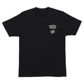 Camiseta de manga corta Santa Cruz x Pokémon Power Dot Heavyweight en color Black, vista frontal con el logo Pokémon Trading Card Game y el Classic Dot de Santa Cruz en el pecho