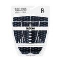 Grip Slater Designs Arch 5 Piece negro y gris en embalaje original con logo BLOOM, texto Drawing New Lines y aviso Made from Algae, packaging reciclable con tintas de soja y símbolo reciclar.