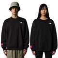 Hombre y Mujer con la Sudadera The North Face Axys Crew Negra