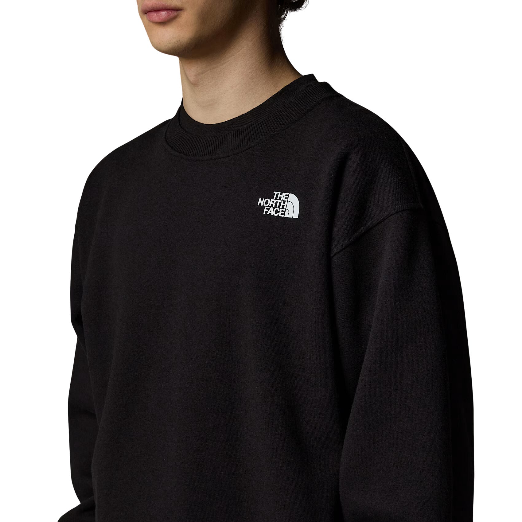 Pecho de la Sudadera The North Face Axys Crew Negra