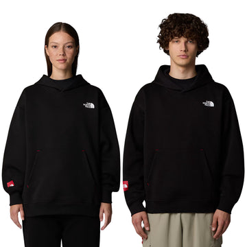 Mujer y Hombre con la Sudadera con capucha AXYS Hoodie TNF Black de The North Face Negra