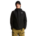 Chaqueta The North Face Carto Mono Triclimate negra cerrada con cremallera central hasta el cuello, capucha, bolsillos laterales con cremallera y logo bordado en el pecho.