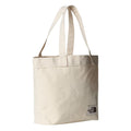 Bolso The North Face Cotton Tote en color natural, vista lateral.