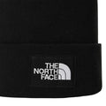 Gorro The North Face Dock Worker Recycled Beanie TNF Black visto de perfil sobre modelo