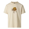 Camiseta The North Face Donkey Taxi Relaxed color Desert Stone, vista frontal con ilustración central.