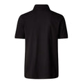 Parte trasera del polo negro The North Face Essential Polo Tee sin modelo.