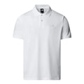 Polo The North Face Essential Regular blanco TNF White, vista frontal sin modelo.