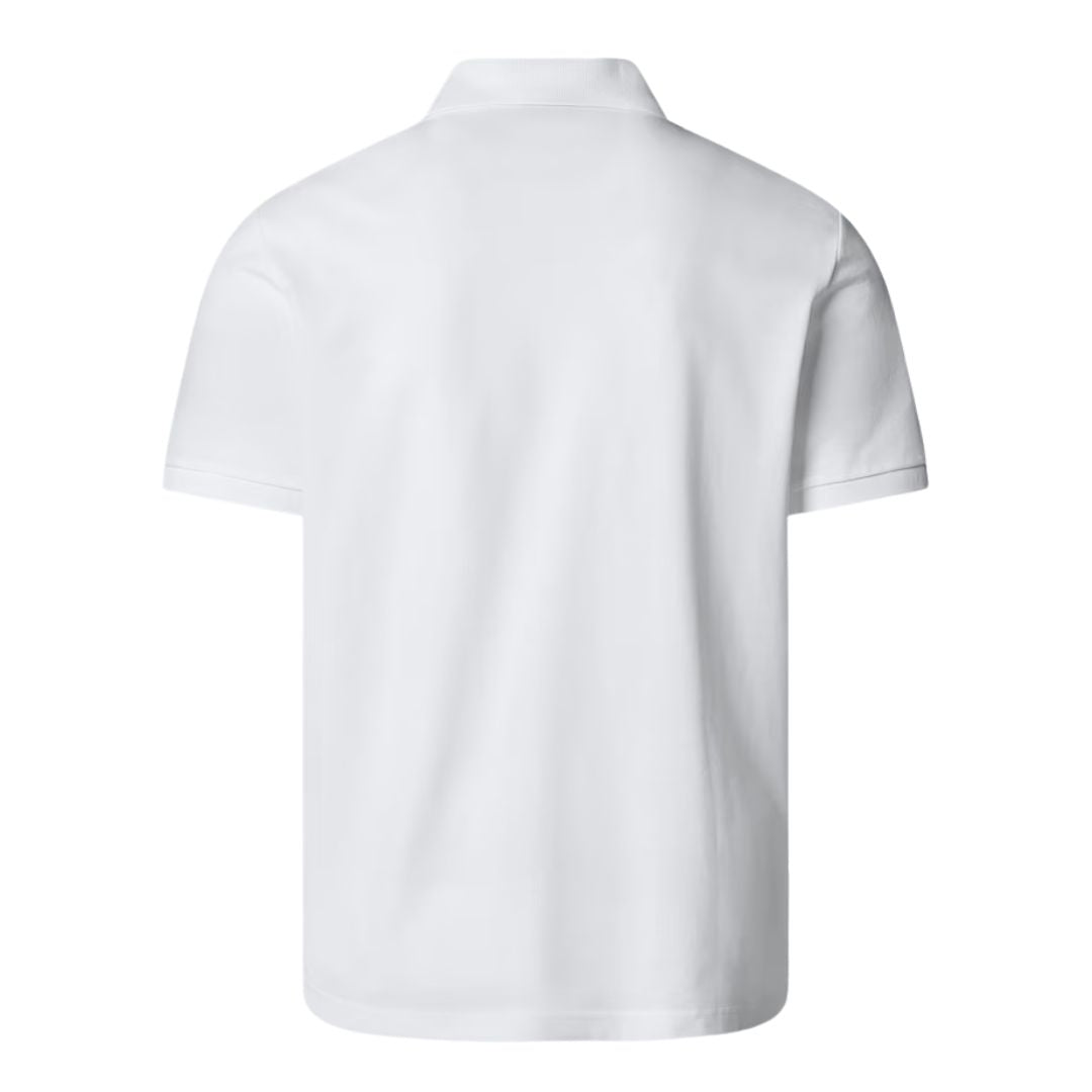 Polo The North Face Essential Regular blanco TNF White, vista trasera sin modelo.