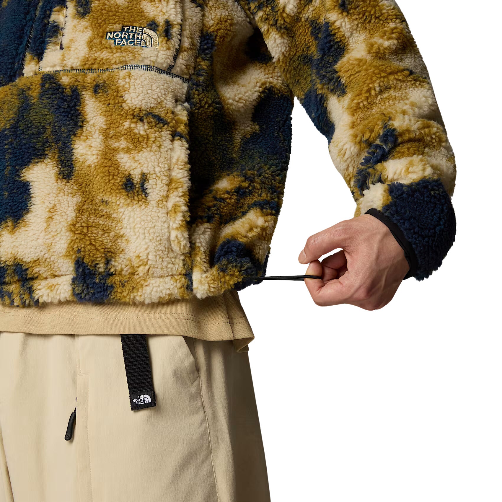 Cintura del pullover The North Face Extreme Pile 2 Midnight Petrol TNF Bleach Dye Print-TNF Black