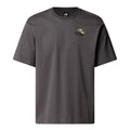 Camiseta THE NORTH FACE Flower Dome Relaxed Graphic Tee color gris Anthracite Grey, vista frontal.