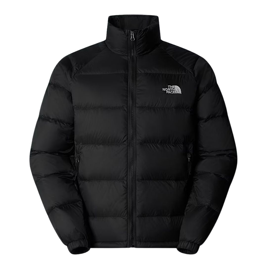 Chaqueta de plumón The North Face Hydrenalite Down color negro, vista frontal completa.