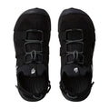 Sandalias híbridas The North Face Explore Camp Shandal para hombre en color negro TNF Black, vista superior.