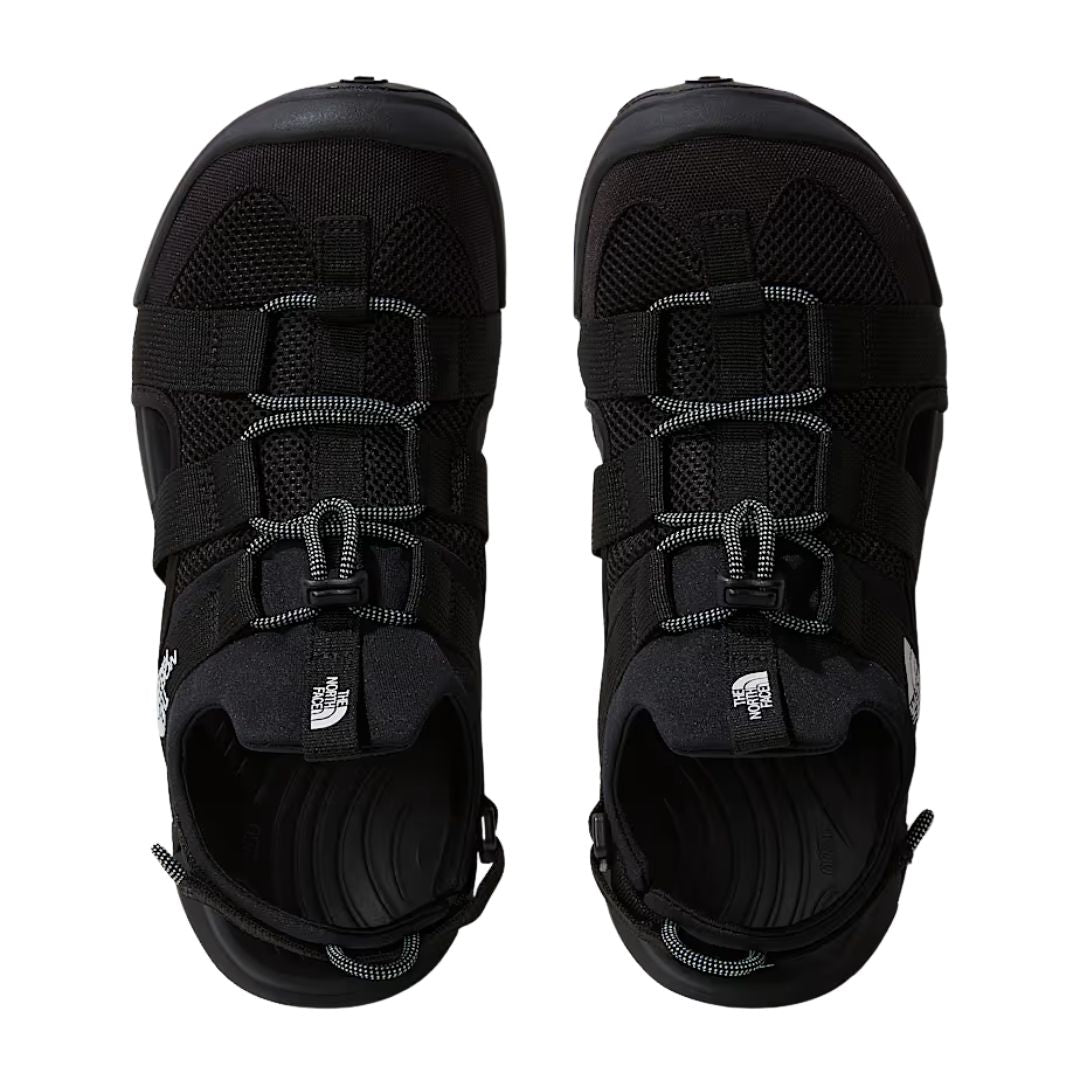 Sandalias híbridas The North Face Explore Camp Shandal para hombre en color negro TNF Black, vista superior.