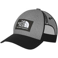 Gorra The North Face Mudder Trucker color tfn black tfn medium grey vista frontal con parche Fine Alpine Equipment.