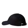 Detalle trasero de la gorra The North Face Norm Hat negra Base Camp con tira ajustable.
