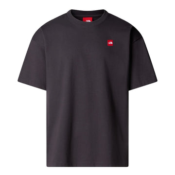Camiseta The North Face Redbox S/S Tee en color obsidian, vista trasera, mostrando el diseño liso sin estampado.