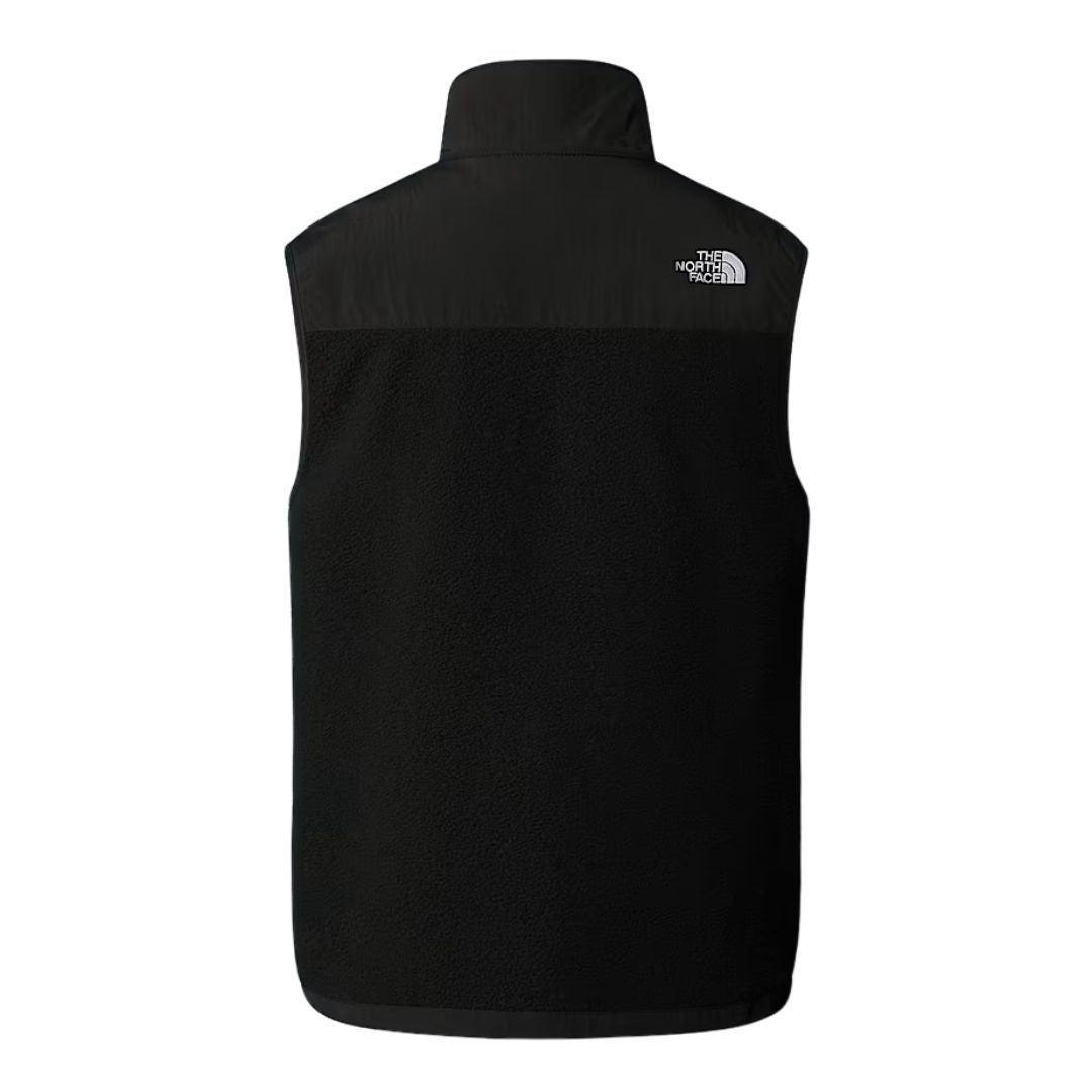 Chaleco The North Face Retro Denali Vest en color negro, vista trasera completa.