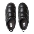 Vista superior de las zapatillas ThermoBall Traction Mule LTR Slip-On de The North Face en color negro TNF Black.