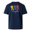 Camiseta The North Face TNF Celebration Relaxed Short Sleeve T-Shirt en color azul marino Summit Navy, vista trasera.