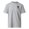 Camiseta The North Face TNF Celebration Relaxed Short Sleeve T-Shirt en color gris claro jaspeado, vista frontal.