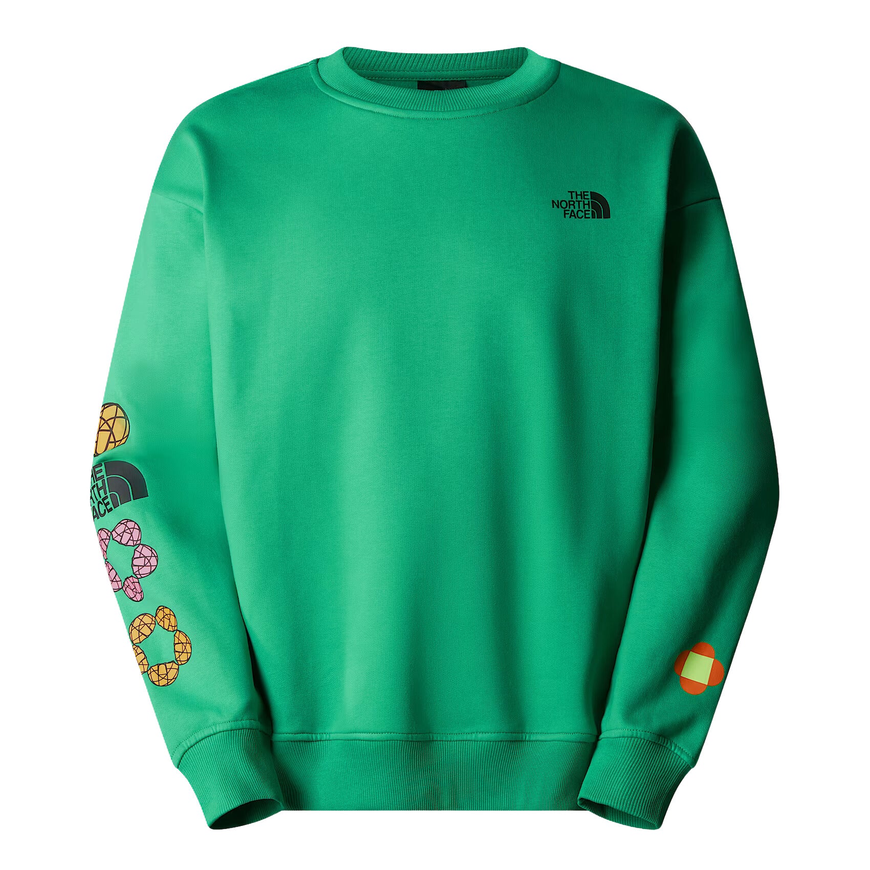 Sudadera The North Face TNF X Yinka Ilori Graphic Crew Optic Emerald