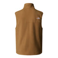 Chaleco polar ligero The North Face Yumiori Vest color Utility Brown, vista trasera completa.