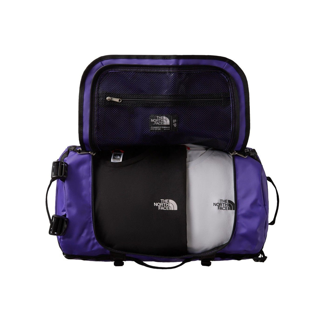 THE NORTH FACE BASE CAMP DUFFEL S PEAK PURPLE / TNF BLACK