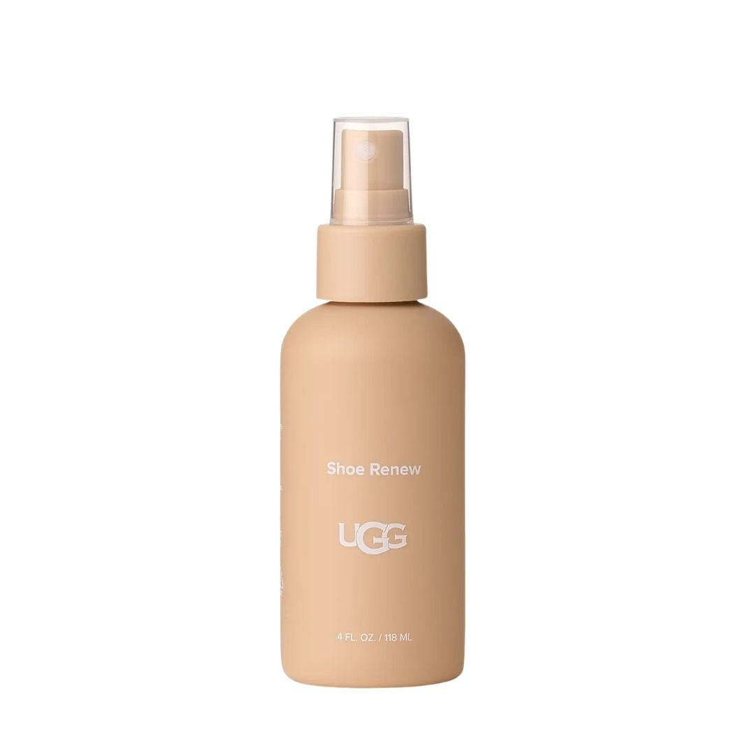 Bote Shoe Renew del UGG Care Kit Cleaner en color beige, el spray desodorante que neutraliza los malos olores del interior del calzado de piel de oveja.