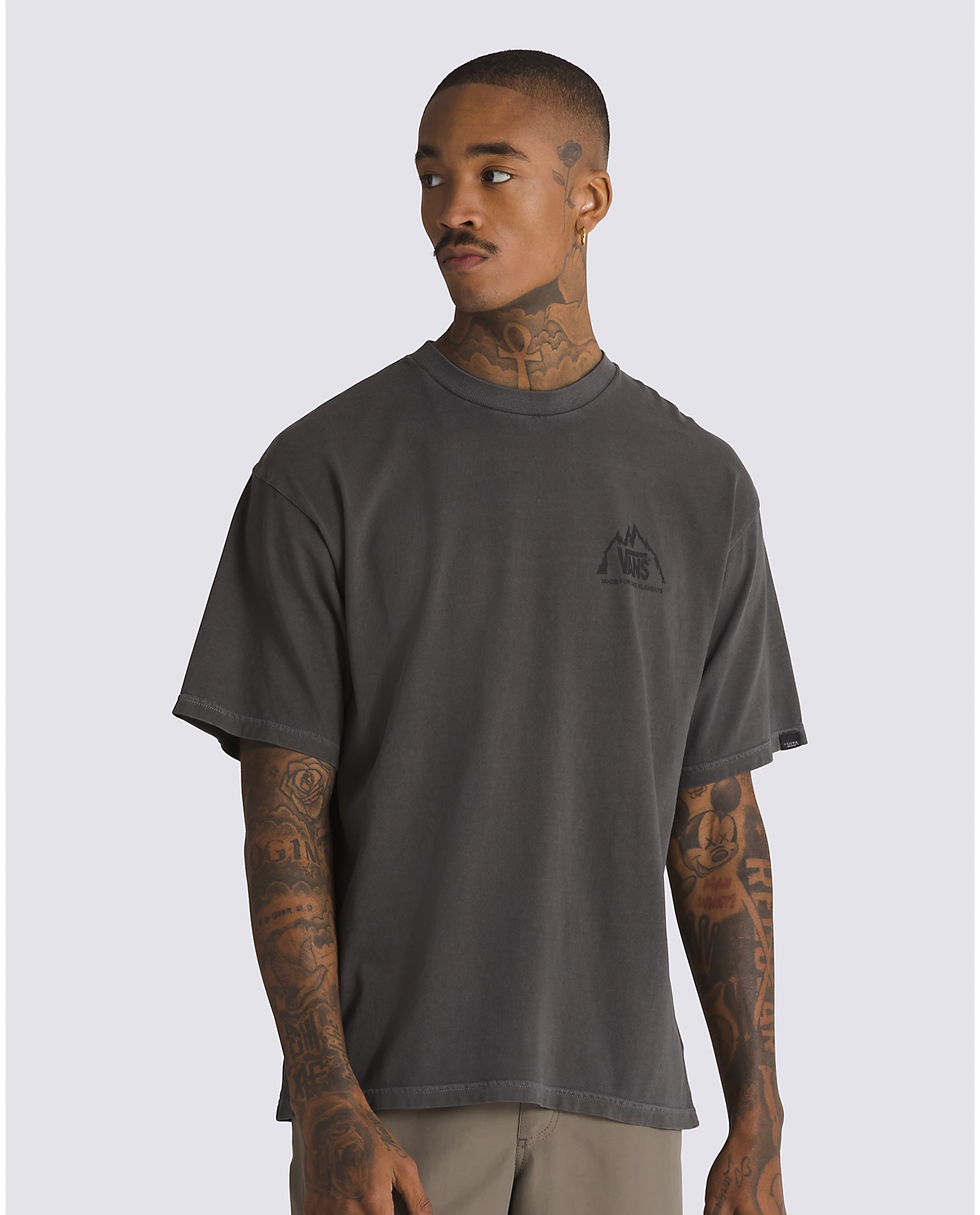 Chico con Camiseta Vans 105 MTE Crestline SS Tee Negra frontal