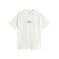 Vans Buckled T-Shirt White camiseta blanca de hombre corte loose fit con logo rojo Off The Wall en el pecho vista frontal.