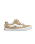 Zapatilla Vans Knu Skool Caqui con la suela waffle blanca y los cordones blancos