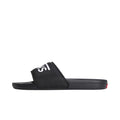 Chancla Vans La Costa Slide-On color Vans Black, vista lateral derecha con diseño slide y perfil bajo.