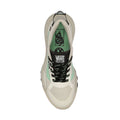 Vista superior de las Vans MTE Crosspath white multi con cordones negros y plantilla en verde.