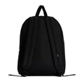 Vista trasera de la Vans Old Skool Classic Backpack negra con correas ergonómicas acolchadas.