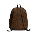 Vista trasera de la Vans Old Skool Classic Backpack dachshund marrón con correas acolchadas ajustables.