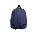 Mochila Vans Old Skool Drop V color Deep Twilight compartimento principal abierto con bolsillo para portátil.