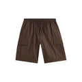 Pantalón corto Vans Range Cargo Loose en color Turkish Coffee, vista frontal con bolsillos cargo y cordón ajustable.