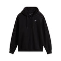 Sudadera Vans Salton Loose FT FZ PO negra con capucha y cremallera completa vista frontal.