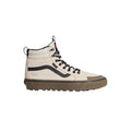Zapatillas Vans Sk8-Hi Waterproof Insulated color oatmeal beige y negro, vista lateral completa del pie izquierdo.