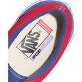 Vans Skate Era Blue Red vista superior detallando plantilla PopCush™, interior acolchado azul y panel rojo en lona.