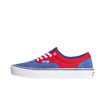 Zapatillas Vans Skate Era Blue Red vista completa con upper azul y rojo, cordones blancos y suela waffle clásica.