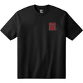 Vans Stretch Stack Crackle SS Tee negra vista frontal, camiseta de manga corta con cuello redondo y logo Vans efecto crackle en el pecho.