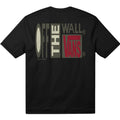 Vans Stretch Stack Crackle SS Tee negra vista trasera, camiseta Vans de manga corta con gran estampado Off The Wall efecto crackle en la espalda.