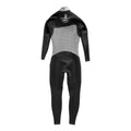 Interior trasero traje neopreno Volcom 2/2mm L/S Fullsuit negro con paneles y costuras reforzadas.