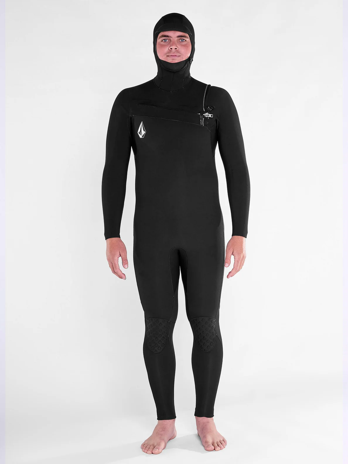 VOLCOM MODULATOR 5/4/3MM HOOD CHESTZIP FULLSUIT BLACK | Traje de neopreno con cremallera y capucha