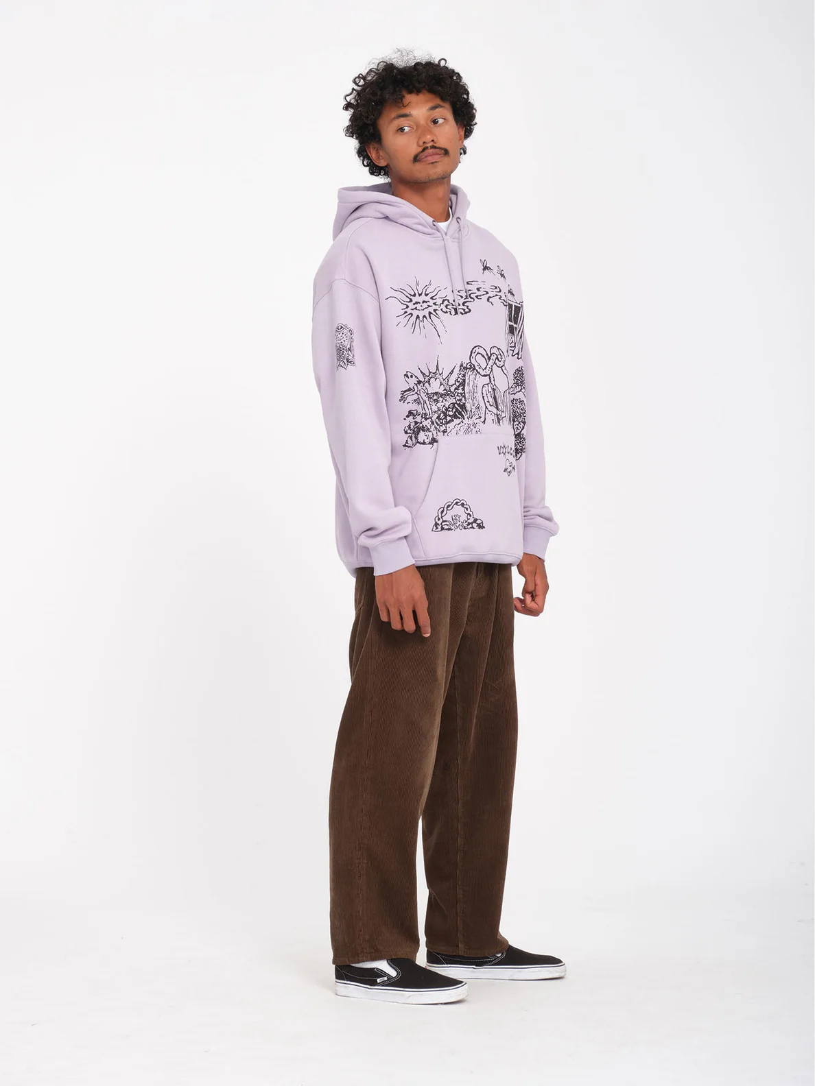 Hombre con Pantalón Volcom Billow Tapered Cord Pant Wren